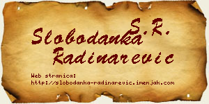 Slobodanka Radinarević vizit kartica